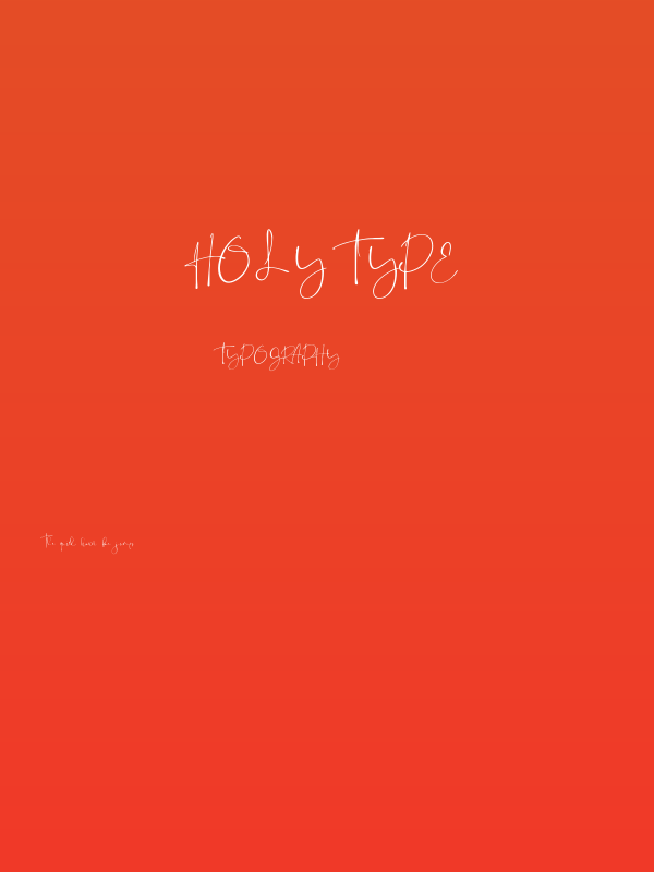 Holy Type Poster