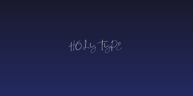 Holy Type Social Header