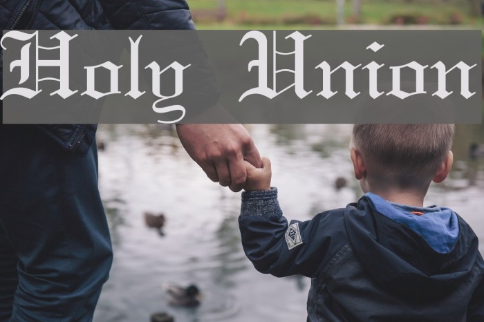Holy Union Font examples