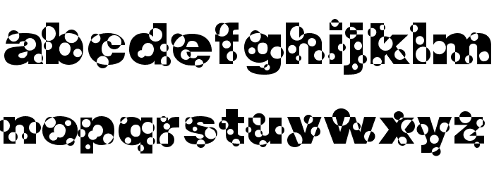 HolyMoly Normal Schriftart Kleinbuchstaben