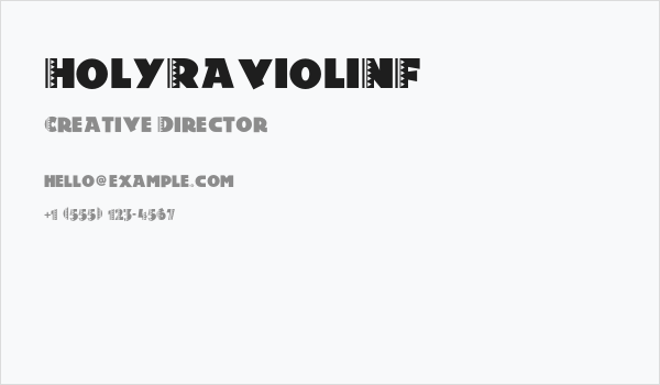 HolyRavioliNF Business Card