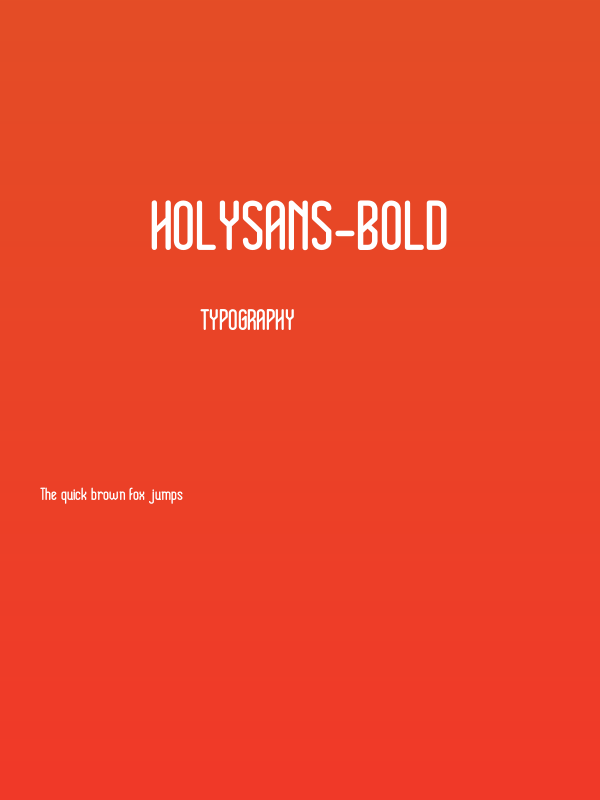 HolySans-Bold Poster