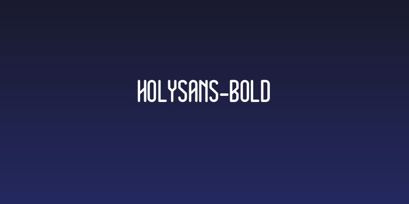 HolySans-Bold Social Header