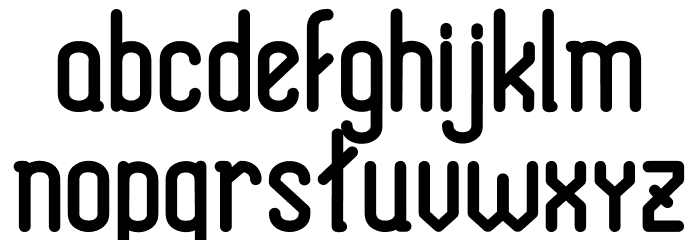 HolySans-Bold Font LOWERCASE