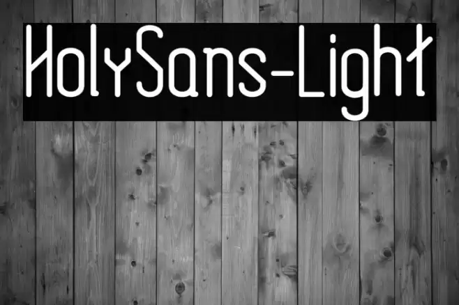 HolySans-Light Font examples