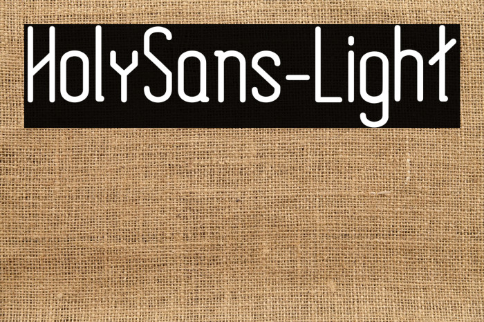 HolySans-Light Example 3