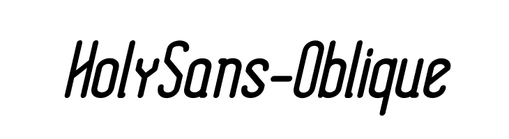 HolySans-Oblique  Descarca Fonturi Gratis