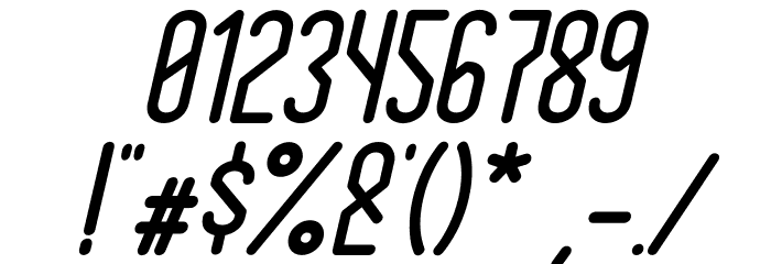HolySans-Oblique Font OTHER CHARS