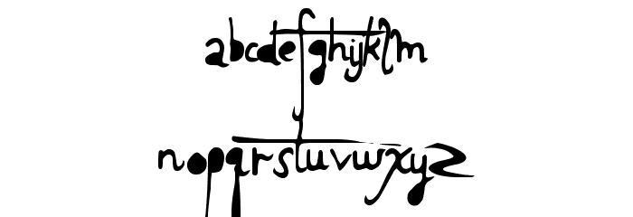 HolyScriptacular Font LOWERCASE