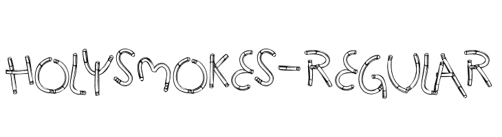 HolySmokes-Regular  Frei Schriftart Herunterladen