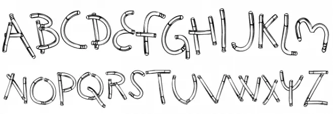 HolySmokes-Regular Font LOWERCASE