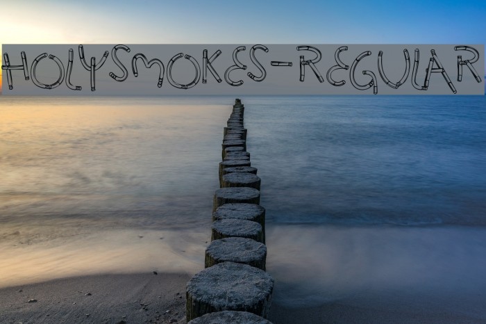 HolySmokes-Regular Font examples