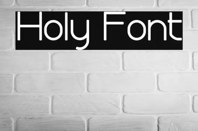 Holy Font examples