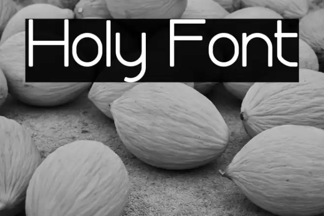 Holy Font examples
