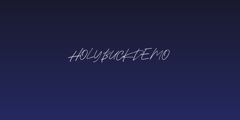HolybuckDEMO Social Header