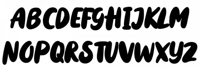 Holyfat Font UPPERCASE