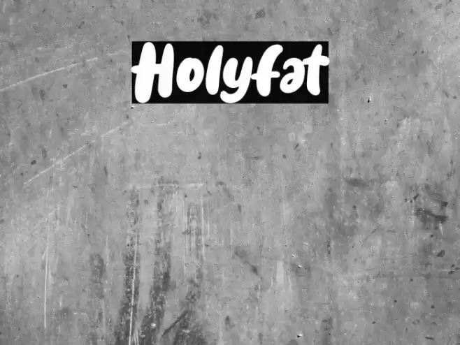 Holyfat Font examples