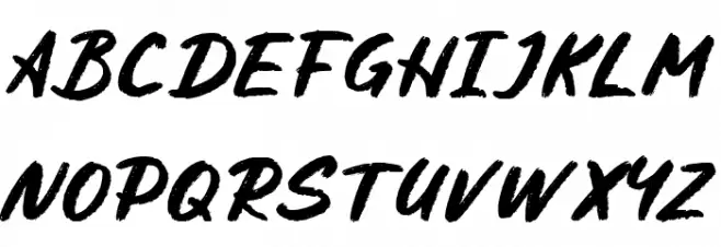 Holygrave Regular フォント 大文字