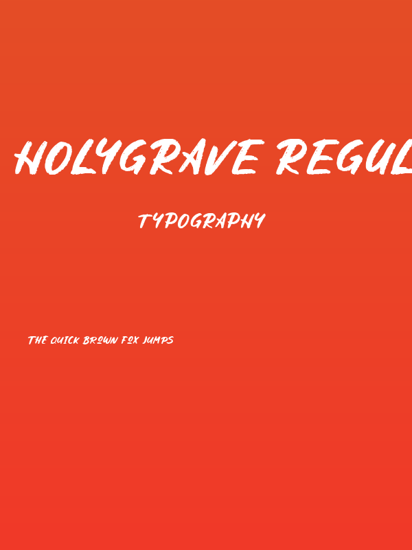 Holygrave Regular Poster