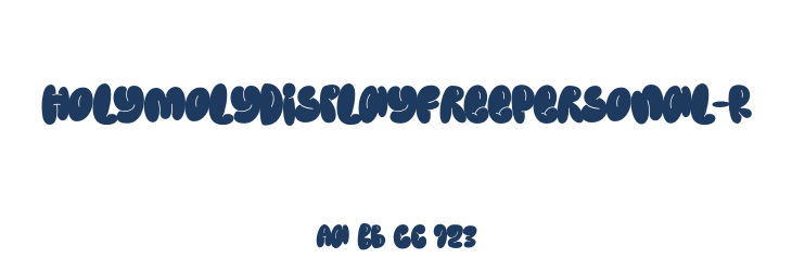 HolymolyDisplayFreePersonal-R Font Preview