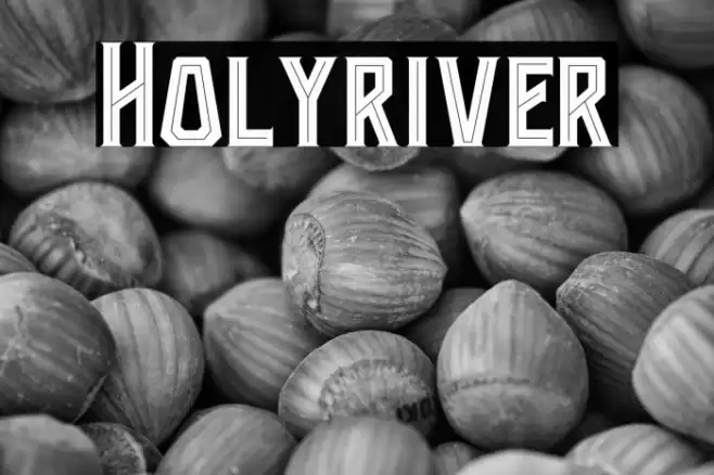 Holyriver Font examples