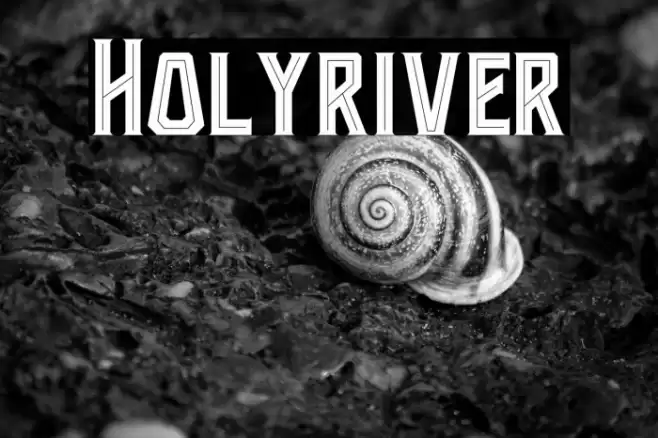 Holyriver Font examples