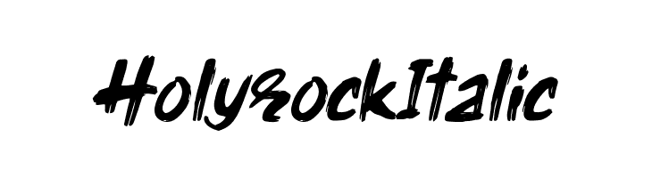 Holyrock Italic  Descarca Fonturi Gratis
