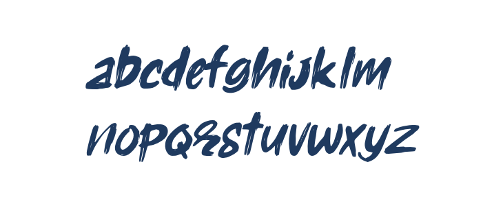 Holyrock Italic Lowercase