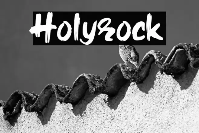 Holyrock Font examples