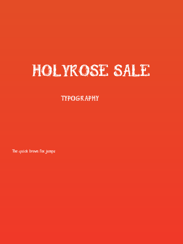 Holyrose Sale Poster