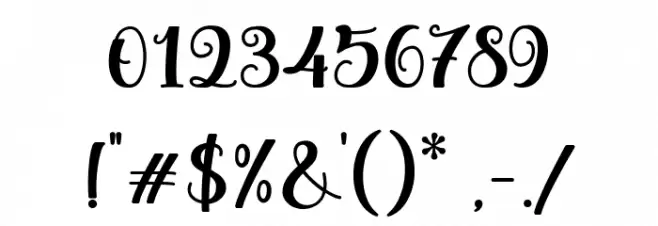 Holysthic Font OTHER CHARS