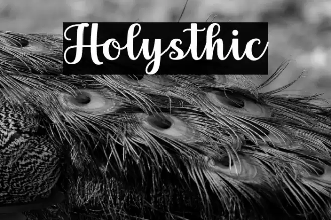 Holysthic Font examples