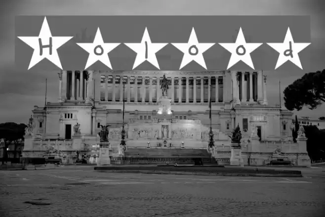 Holywood Font examples