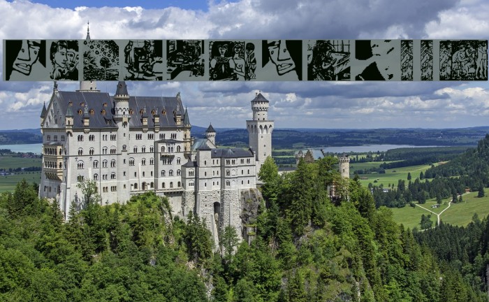 HolzSchnitte Font examples