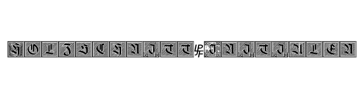 Holzschnitt-Initialen Font