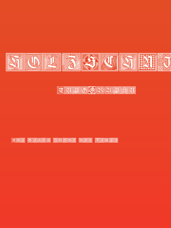 Holzschnitt-Initialen Poster