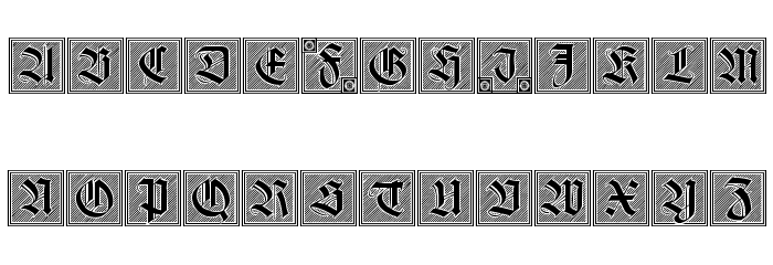 Holzschnitt-Initialen Font LOWERCASE