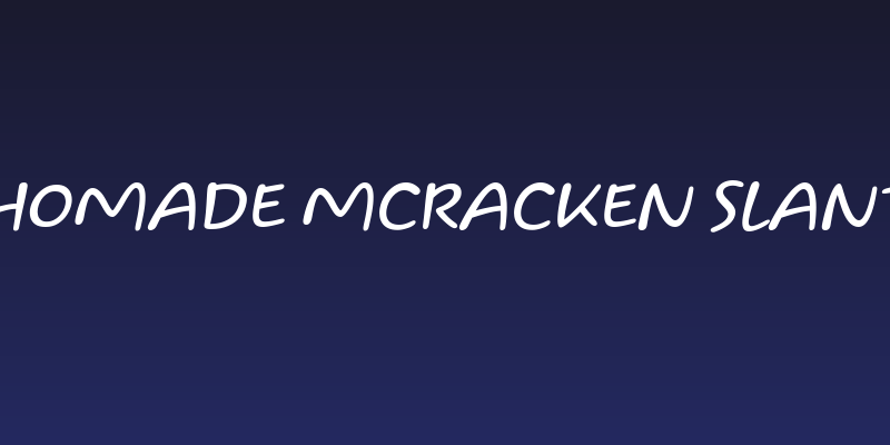 Homade McRacken Slant Social Header