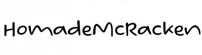 Homade McRacken  नि: शुल्क फ़ॉन्ट्स डाउनलोड