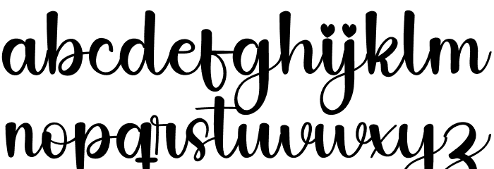 Homade Font LOWERCASE