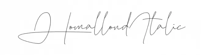 Homallond Italic  Frei Schriftart Herunterladen