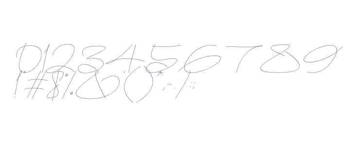 Homallond Italic Other Characters