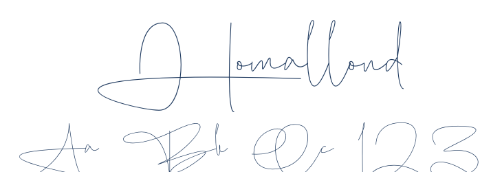 Homallond Font Preview
