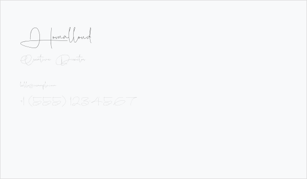 Homallond Business Card