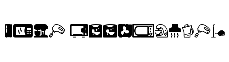 Home Appliances  Free Fonts Download
