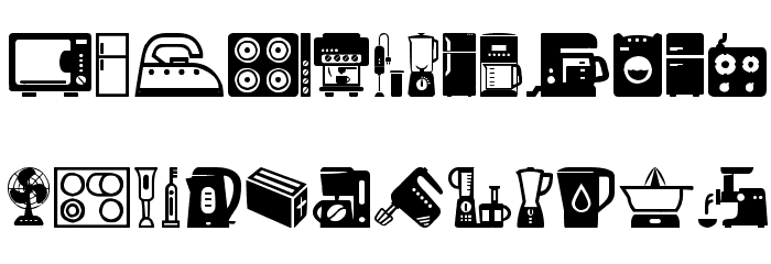 Home Appliances Font Litere mari