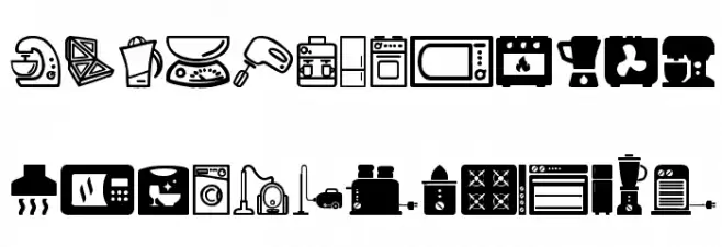 Home Appliances Fuentes MINÚSCULAS