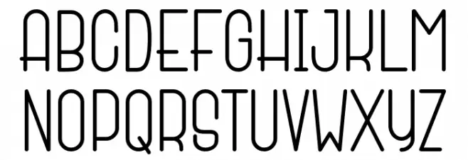 Home Away Schriftart Groß