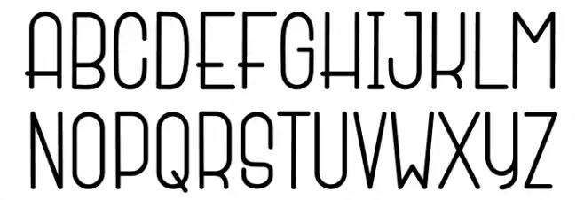Home Away Schriftart Groß