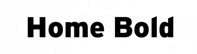 Home Bold  Fuentes Gratis Descargar